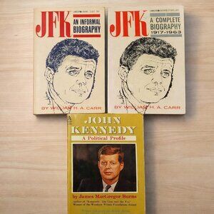 Vintage Lot PB Books US President JFK John F Kennedy Biography Political Leaders